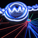 SkyWheel Myrtle Beach, located along the Boardwalk next to Plyler Park, is the largest observation wheel in the United States, offering people rides in gondolas up to 187' high above Myrtle Beach, South Carolina on Tuesday, June 28, 2011. Copyright 2011 Jason Barnette