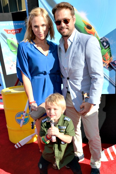 Jason Priestly and Family Image Credit: Disney