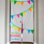 DIY No Sew Stage Curtain