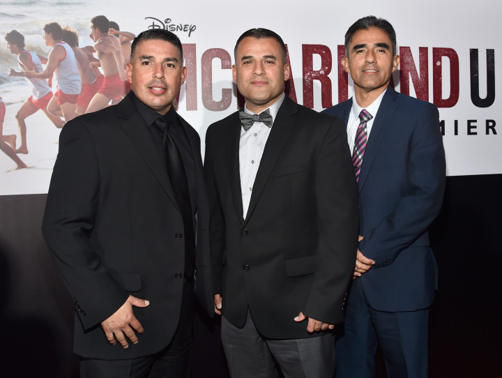 Runners Damacio Diaz, Danny Diaz and David Diaz