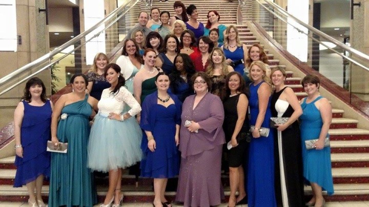Bloggers on the Oscar Stairs